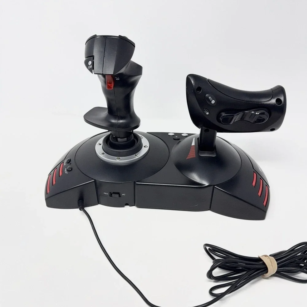 THRUSTMASTER T-Flight Hotas X V.2 Simulator Stick Game USB PC PS3 Joystick Black